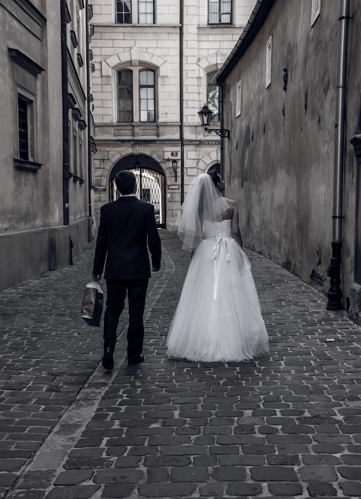 Sesja ślubna w najstarszej części Krakowa... Sesje ślubne w Krakowie.